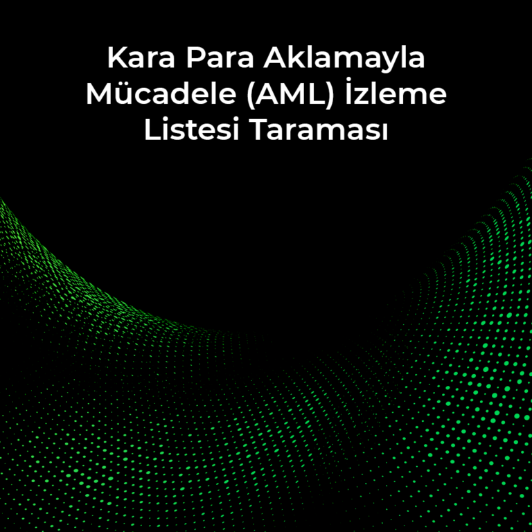 Kara Para Aklamayla Mücadele (AML) İzleme Listesi Taraması